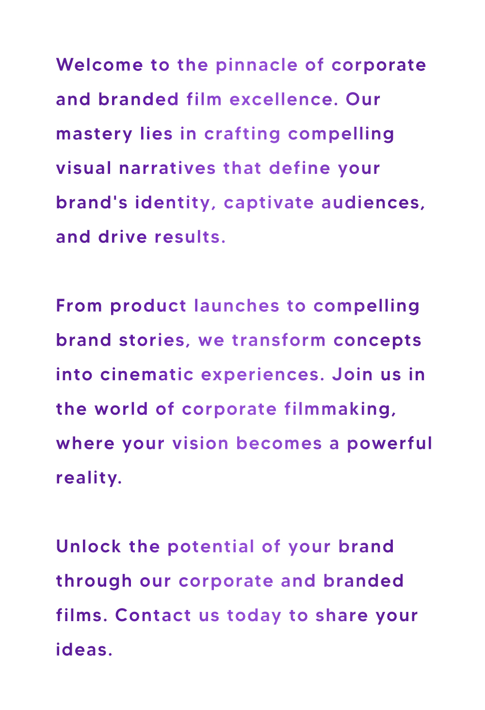 corporate film - Welcome to Monutes, where we transform corporate visions into captivating visual stories. Embark on a journey with us as we delve deep into the art of Corporate Film production, going beyond the ordinary to bring together the essence of your brand in a cinematic experience.